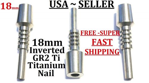 18mm nectar collector inverted gr2 titanium nail male to female quartz 14mm also for sale