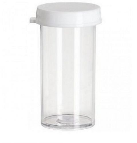 Pk/100 5 dram polystyrene clear plastic snap cap vials for sale