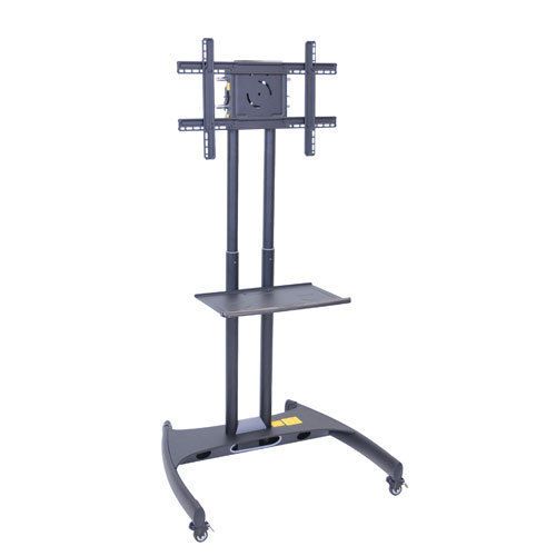 H wilson adjustable height flat panel stand with shelf - fp2500 free shipping for sale