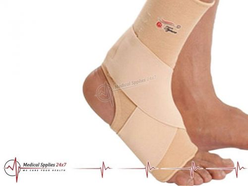 Brand new tynor medium-size ankle binder - easy ankle movement &amp; pain relief for sale