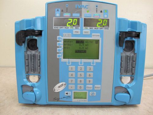 Ivac signature edition alaris medical 7200 dual volumetric infusion pump for sale