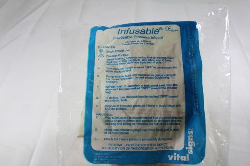 VITAL SIGNS Infusable Disposable Pressure Infusor 1000cc REF IN-9000