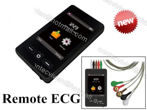 Dynamic 24h 7-lead ecg holter,remote ecg monitor,touch screen+ software analysis for sale