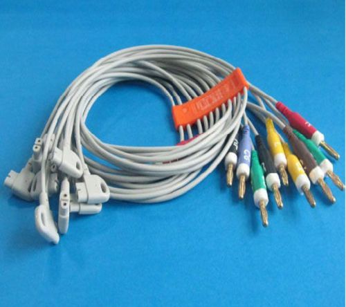 Hp ekg ecg 12-lead mullink cable trim ii/1/2/3 bananam1770a,m1771a,m1772a m2662a for sale