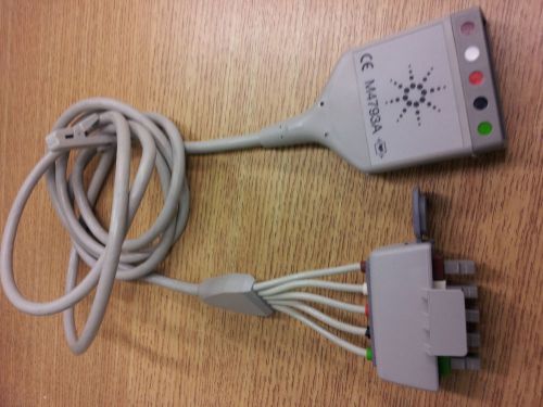 Philips M4793A ECG Trunk Cable Extender- w/ Five Lead Adapter