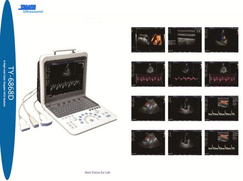 3d/4d color doppler ultrasound diagnostic system portable 3 probes for sale