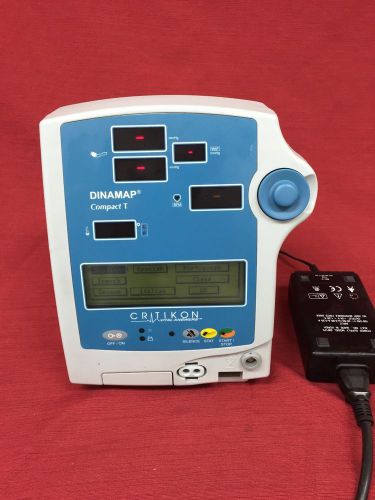 Critikon dinamap compact t monitor good condition powers on with battery for sale