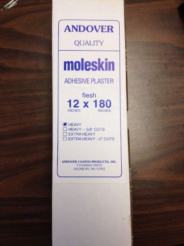 ANDOVER MOLESKIN ADHESIVE PLASTER ROLL 12&#039;&#039;X180&#034; Heavy, Flesh