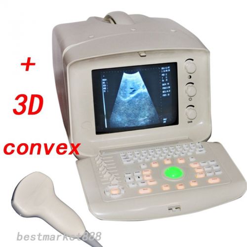 10&#034; digital portable ultrasound scanner with convex probe 3.5mhz +3d software for sale