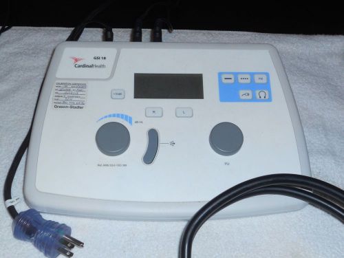 Cardinal Health GSI-18 Audiometer w/Telephonics TDH-39P Headphones - EXC!