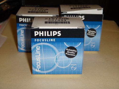 3 Philips Focusline Bulb EJV 21V150W 21 volt 150 watt lot of 3