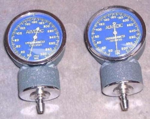 2 BP Sphygmomanometer Gages With Clips On The Back