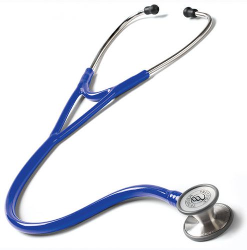 Prestige Medical Clinical Cardiology Stethoscope Royal Blue 27&#034; Deep Cone Bell #