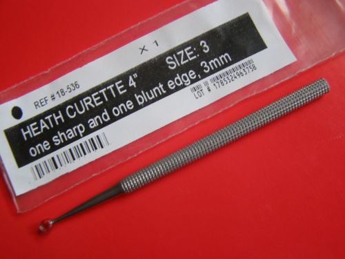 Heath Curettes 4&#034; size 3 Surgical Dermal Ophthalmic Instruments Curette ENT OR