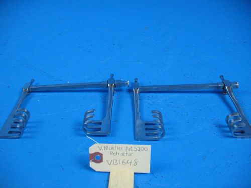 V Mueller Surgical Medical Retractor Lot of Two OR Surgery