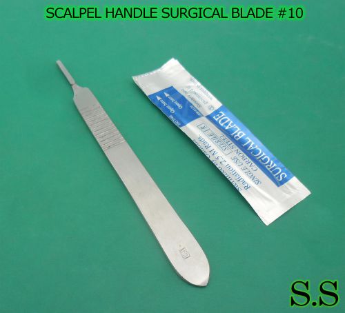 1 SCALPEL KNIFE HANDLE #3 + 20 STERILE SURGICAL BLADE #10