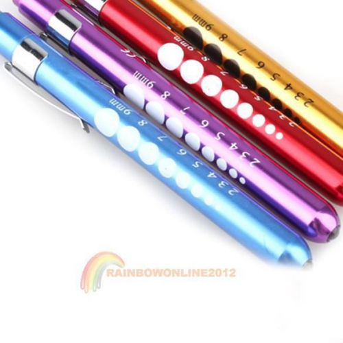 Medical EMT Surgical Penlight Pen Light Flashlight Torch With Scale First Aid R1