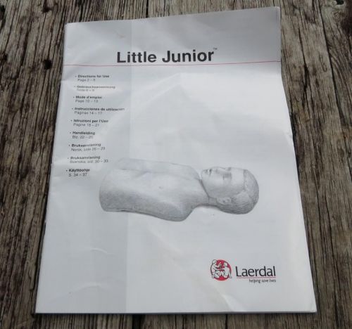 CPR EMT Life Saving Training Aid Manikin Laerdal Little Junior Manual