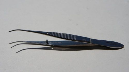 Medicon iris forceps very delicate serrated half curve 10cm ref # 06.30.20 for sale