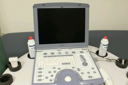 GE Vivid i Portable Ultrasound Machine with 2 Transducers - 2010 Sllghtly Used