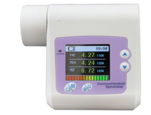 New digital spirometer. pef, fefv1, fef lung volume device for sale