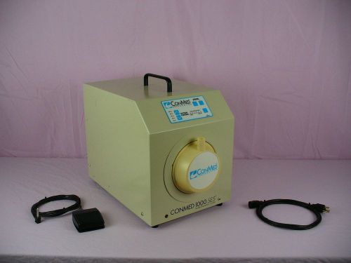 ConMed 1000 SES ESU Laser Smoke Evacuator Surgical Filter Vacuum w/ Footswitch