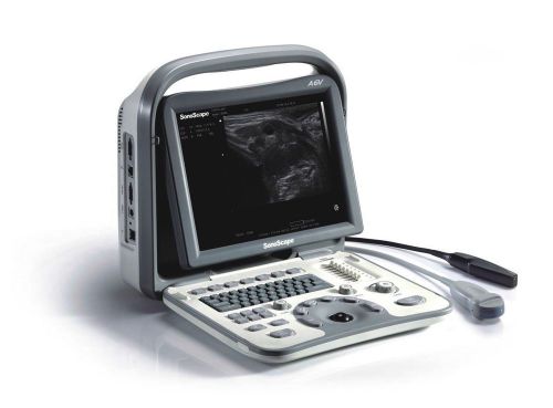 NEW SonoScape A6V Portable Veterinary Ultrasound with micro convex probe C612