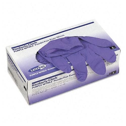 Kimberly-clark Purple Nitrile Exam Gloves - Large Size - Powder-free, (kim55083)