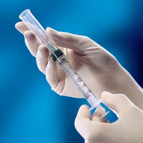 Nip! b-d safety-lok™  1 (one) sliding sleeve syringe 1cc (1ml) needle 25g x 5/8&#034; for sale