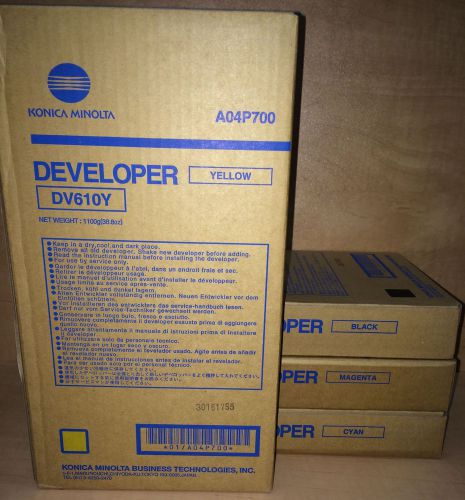 Genuine Konica Developer DV610C DV610K DV610M DV610Y6000/7000/C6500/6501/ikon650
