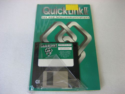 QuickLink II Fax and Telecommunications Book and 3.5&#034; Floppy Disk