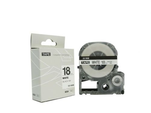 Black on White Standard Label Tape Compatible for Epson LC-5WBN 3/4&#039;&#039;x26.2ft