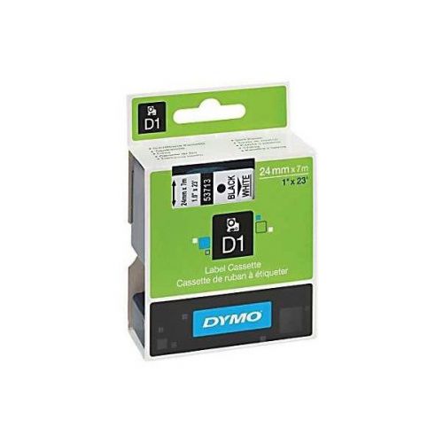 Genuine Dymo 53713 Blk/Wht 1&#034; D1 Tape Authorized DYMO Dealer