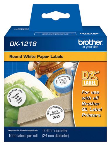 3 boxes-brother dk-1218 1&#034; diameter labels