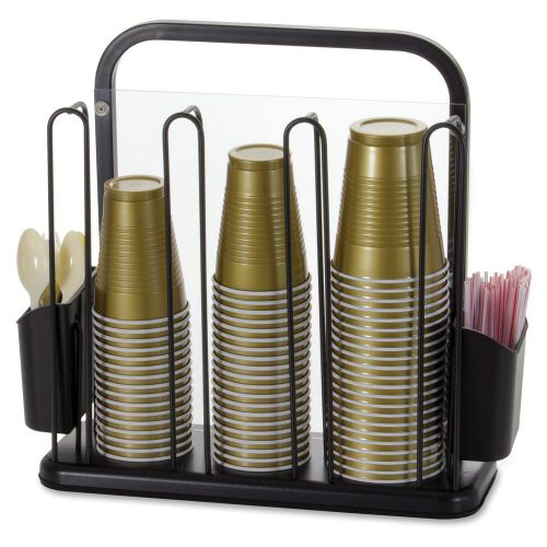 Breakcentral cup/cutlery organizer - 15.8&#034; x 16.7&#034; x 11.2&#034; - metal - (oic28004) for sale