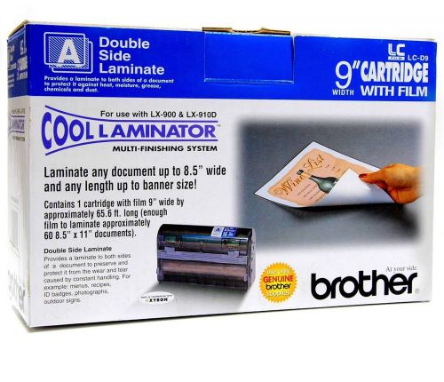 Brother LC-D9  Cool Laminator Double Side Laminate LX-900 &amp; LX-910D Refill Roll