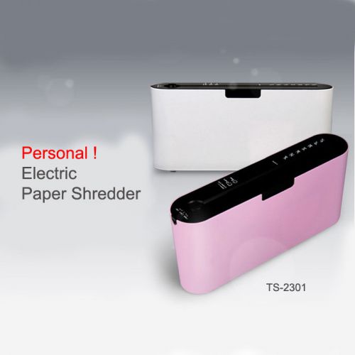 Sindoh Electric Paper Shredder Personal Gmixer Slim for Desk TS-2301 Pink