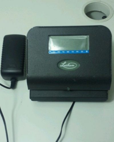 Lathem 800P Thermal Print Work Time Clock ..with bracket works. Time recorder