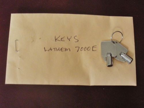 Set of Keys (2) for Lathem 7000E Calculating Time Card Clock