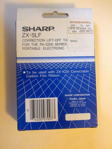 Genuine Sharp 2-Pack ZX-5LF Correction Lift-Off Tape PA3200   New-in-Package