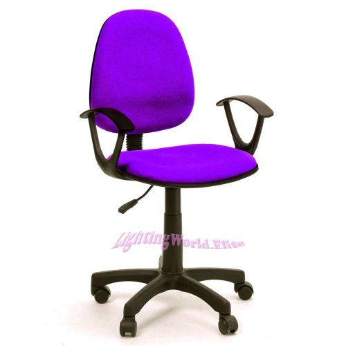 Purple Faux Mesh Executive Swivel Computer Desk Office Chairs Home Furniture Arm