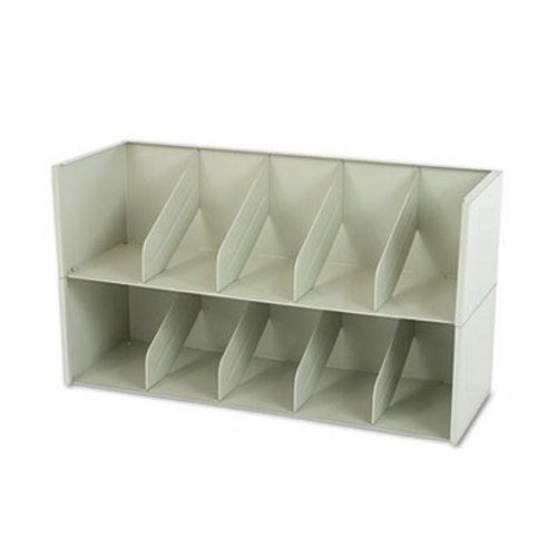 Tennsco add-a-stack shelving system 2-shelf filing tier, gray (tnnas36llgy) for sale
