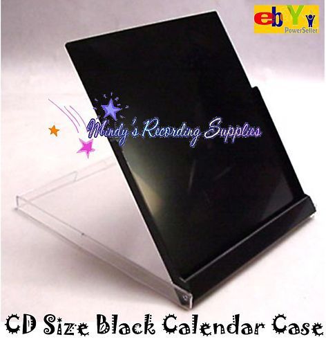 Standard cd jewel case desktop calendar box 10-pk black for sale