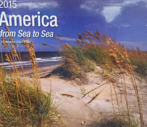 18-Month 2015 AMERICA FROM SEA TO SEA Wall Calendar NEW SEALED Scenic Beaches