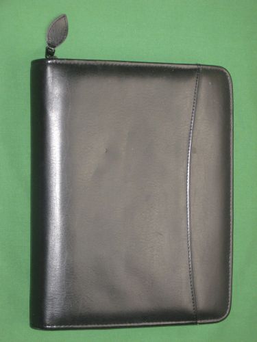Classic ~1.25&#034;~ faux-leather franklin covey planner zipper binder organizer 5802 for sale
