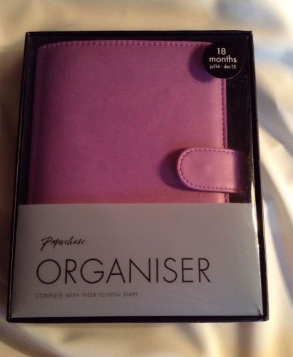 Paperchase Lilac Purple Organiser Planner New in Box