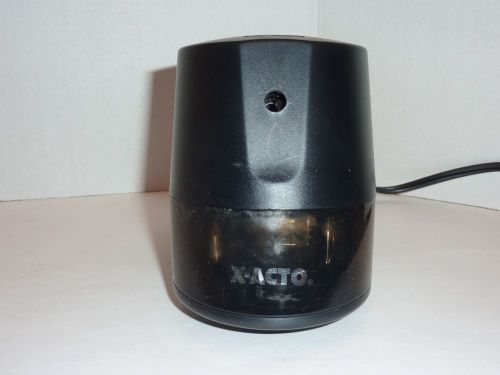 X-ACTO Electric Pencil Sharpener #1921X Black Tested Works Great