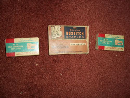 Vintage Lot Of Swingline Bostitch Staples FREE SHIPPING
