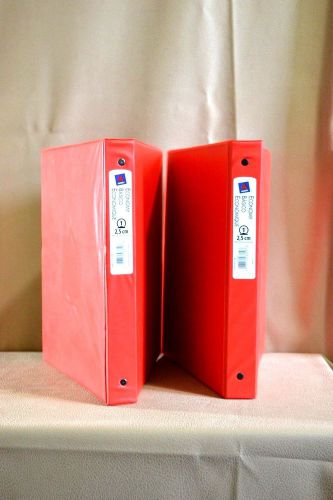 Avery Economy binders 1&#034; Red*2*