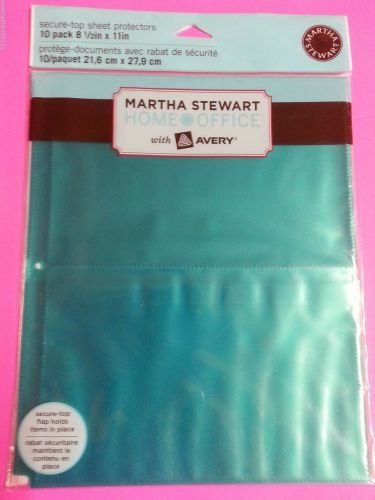 1 pack martha stewart secure top sheet protectors (10 protectors)